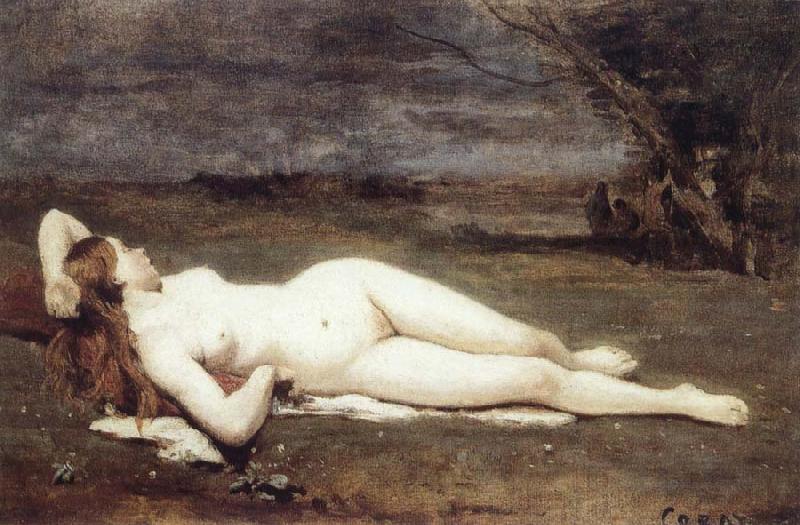 Jean Baptiste Camille  Corot Recreation by our Gallery Sweden oil painting art